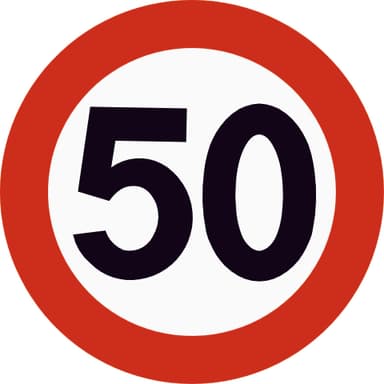 Maksimal fart 50 km/t